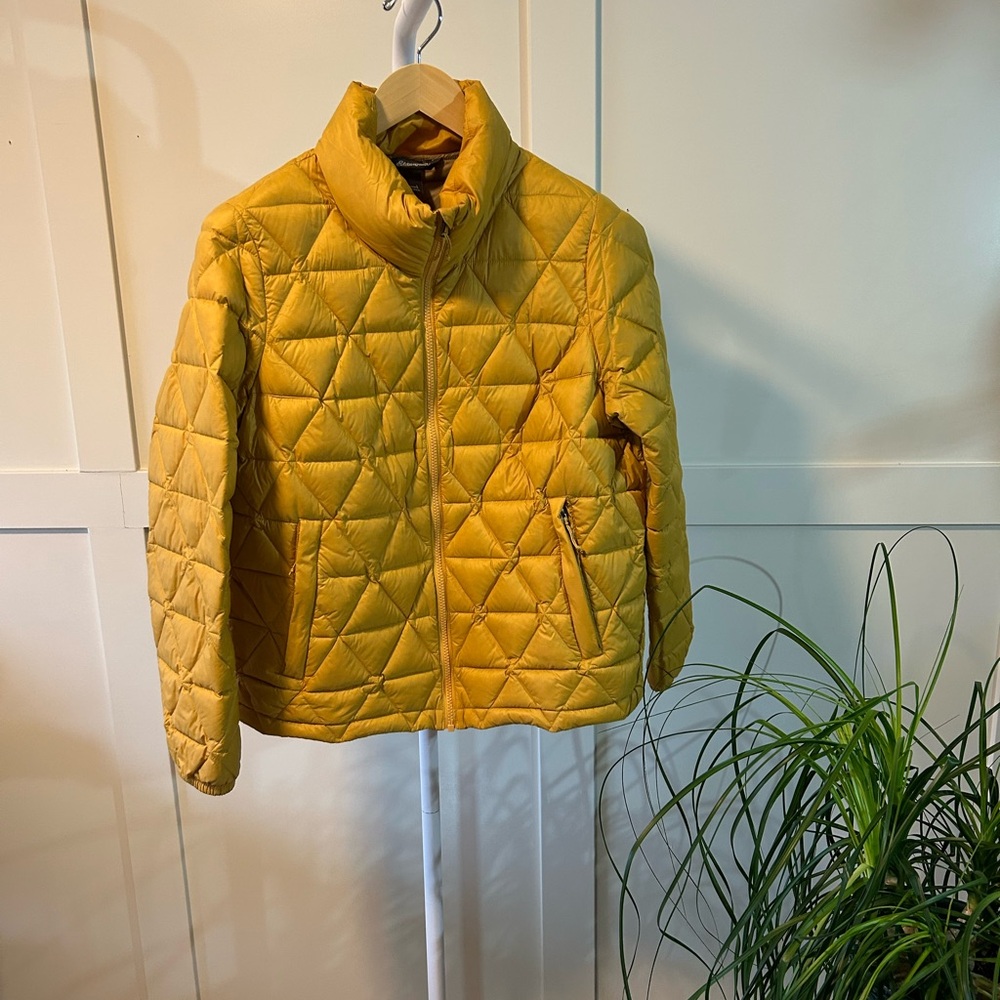 Eddie Bauer Women’s Mustard Quilted Jacket